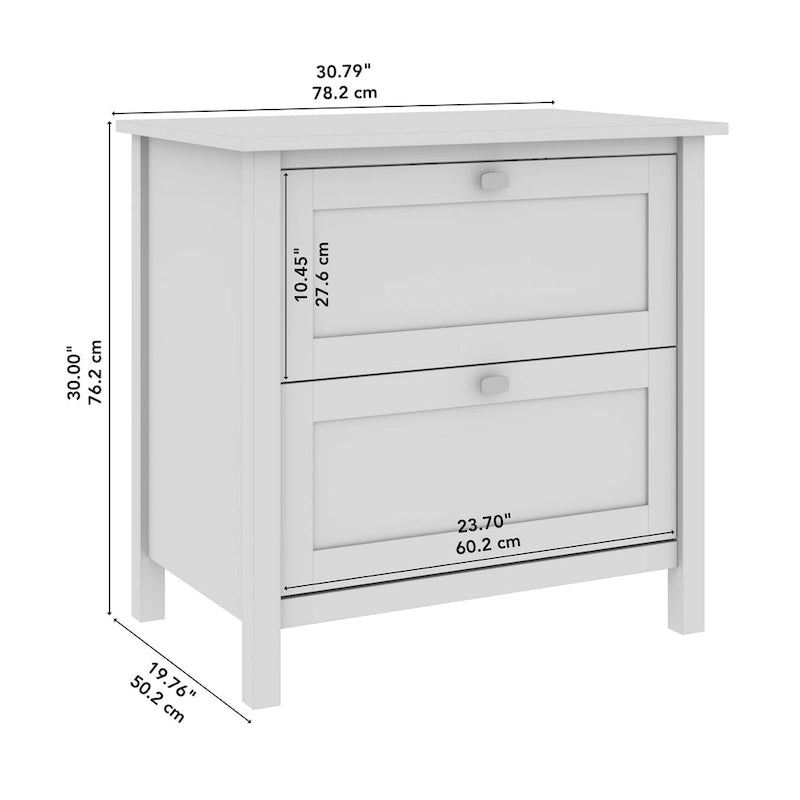 2-Drawer Lateral File Cabinet for Letter, Legal and A4 Files