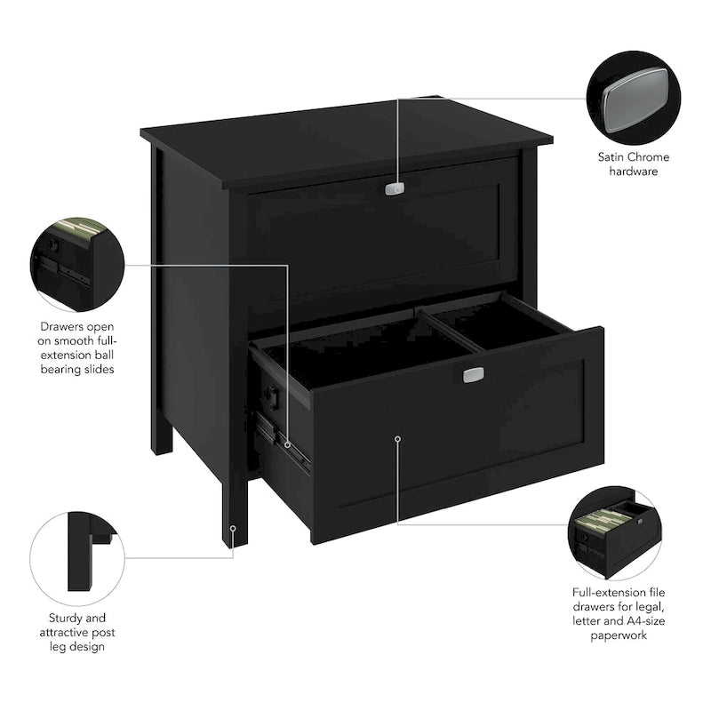 2-Drawer Lateral File Cabinet for Letter, Legal and A4 Files