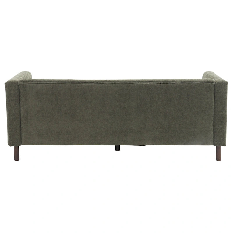 Modern Tufted 3-Seat Sofa with Polyester Upholstery