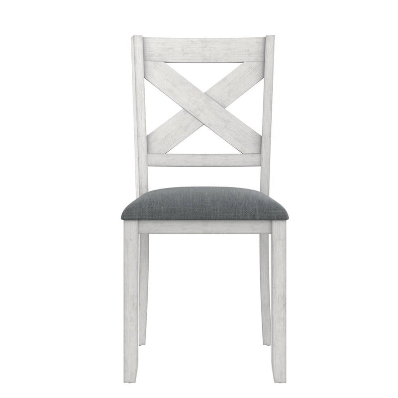 Solid Wood Dining Chairs with Upholstered Seats, Set of 2