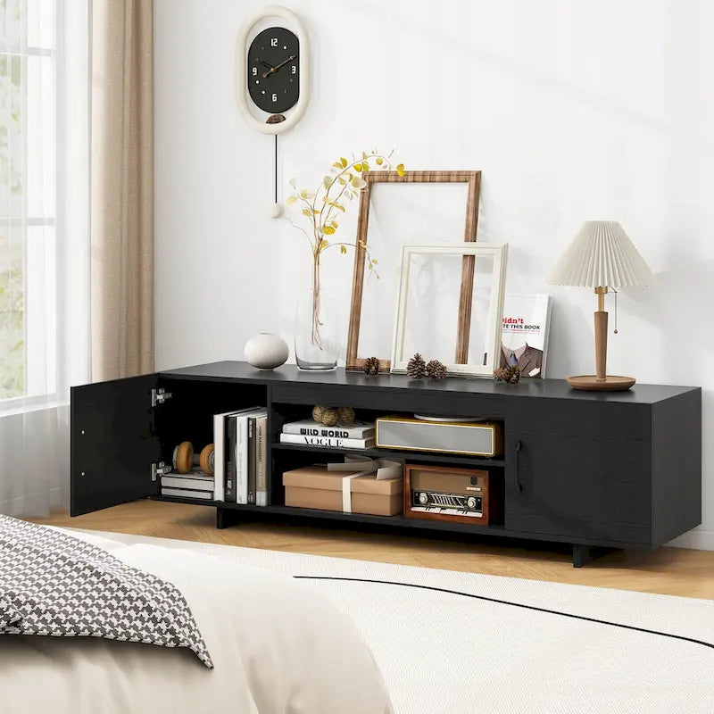 60-Inch TV Stand for Up to 70-Inch TVs with Power Outlets