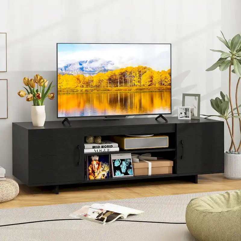 60-Inch TV Stand for Up to 70-Inch TVs with Power Outlets