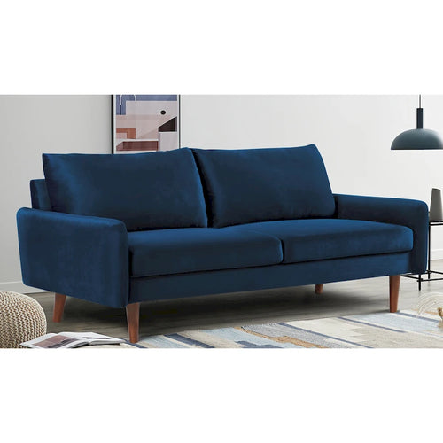 70-Inch Velvet Sofa with Tapered Legs