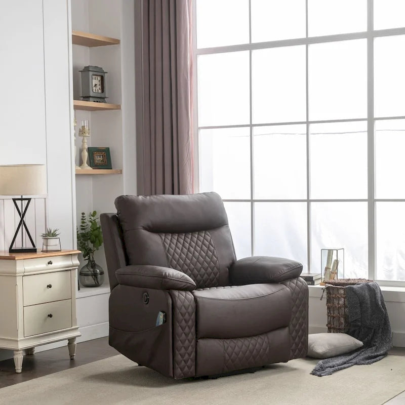 Power Reclining Chair with Massage and Heat