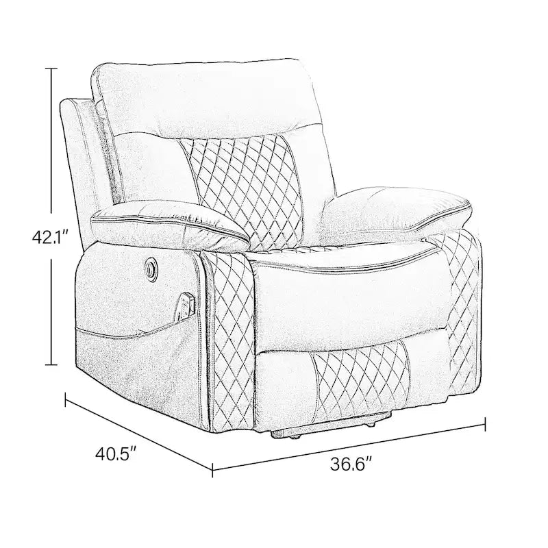 Power Reclining Chair with Massage and Heat