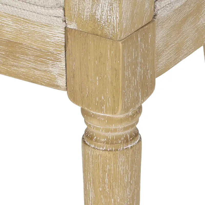 French Country Wood and Cane Accent Chair