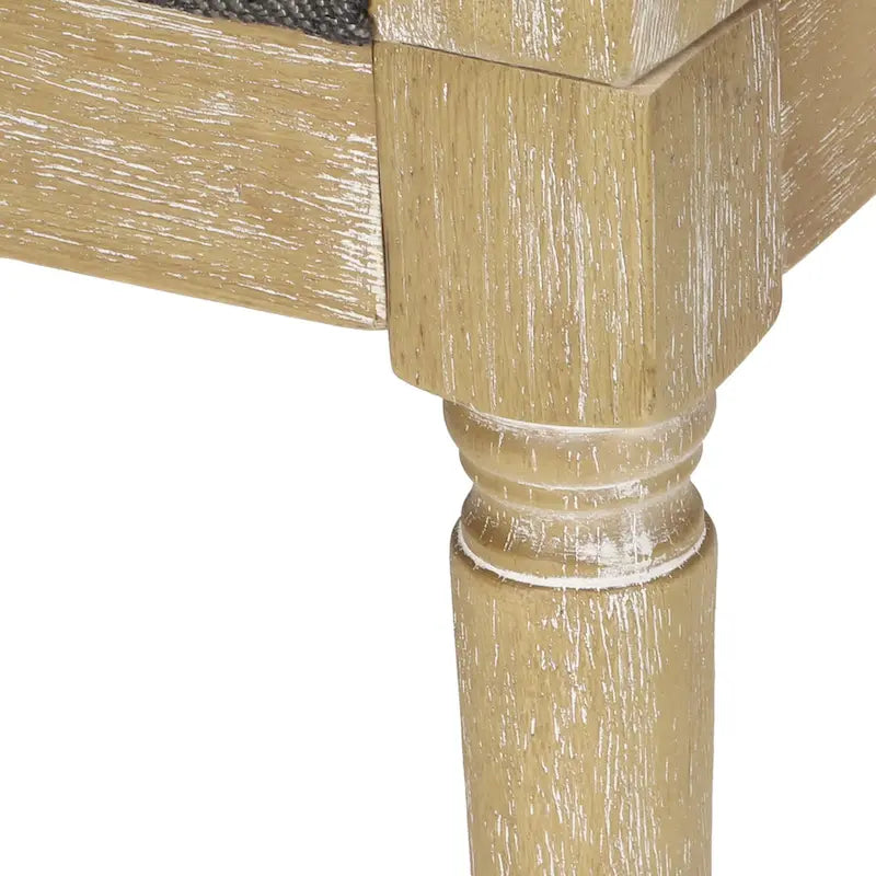 French Country Wood and Cane Accent Chair