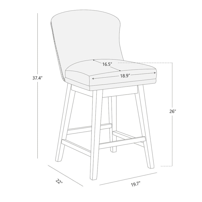 Swivel Counter Stools, Set of 2