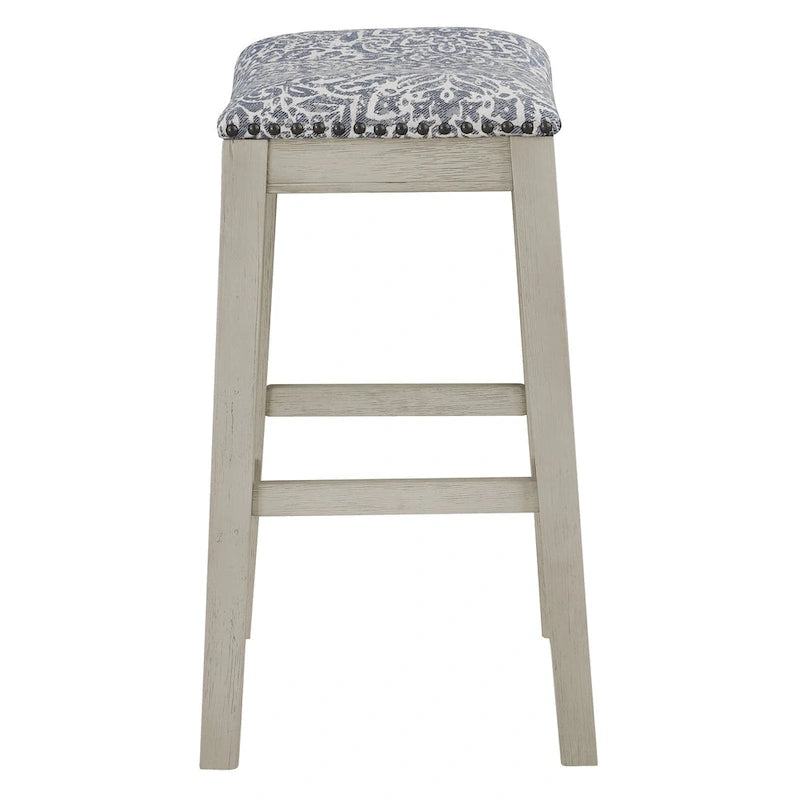 24-Inch Padded Saddle Counter Stools, Set of 2