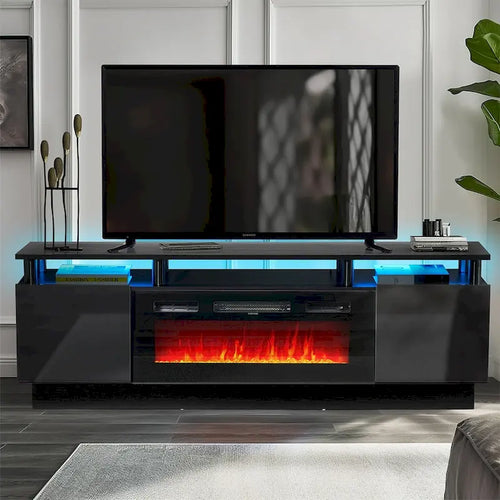 70 Fireplace TV Stand with 36 Electric Fireplace