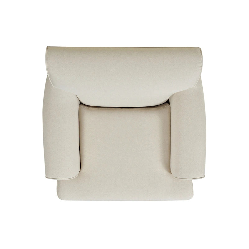 Fauteuil d'appoint rembourré de style Lawson avec roulettes