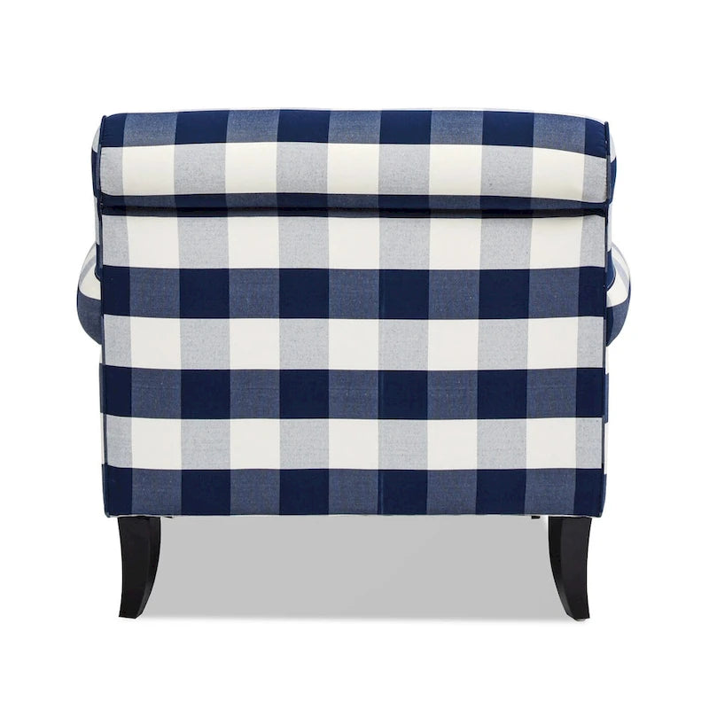 Fauteuil d'appoint rembourré de style Lawson avec roulettes