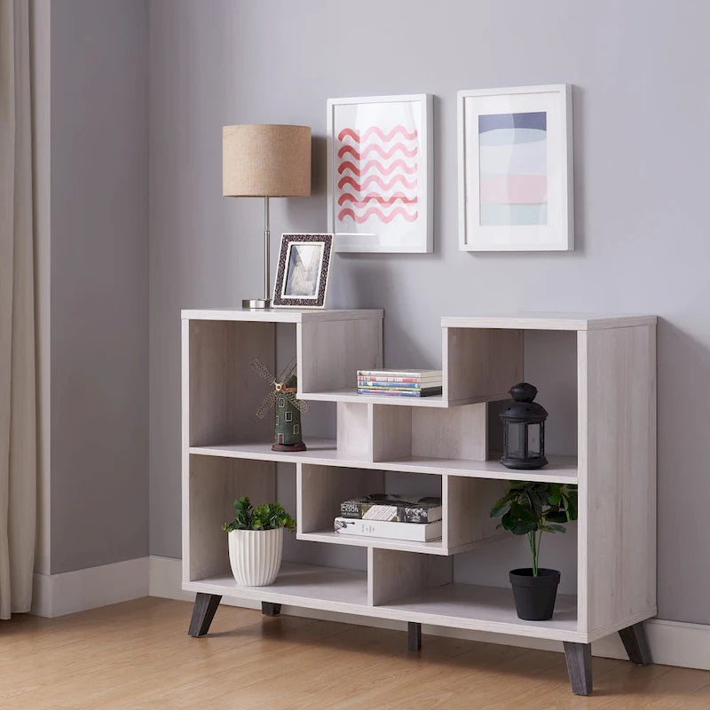 47-Inch Modern Six-Shelf Console Table