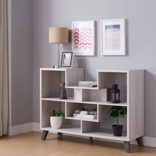 47-Inch Modern Six-Shelf Console Table