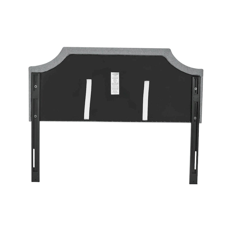 Fabric Upholstered Queen Headboard with Nailhead Trim