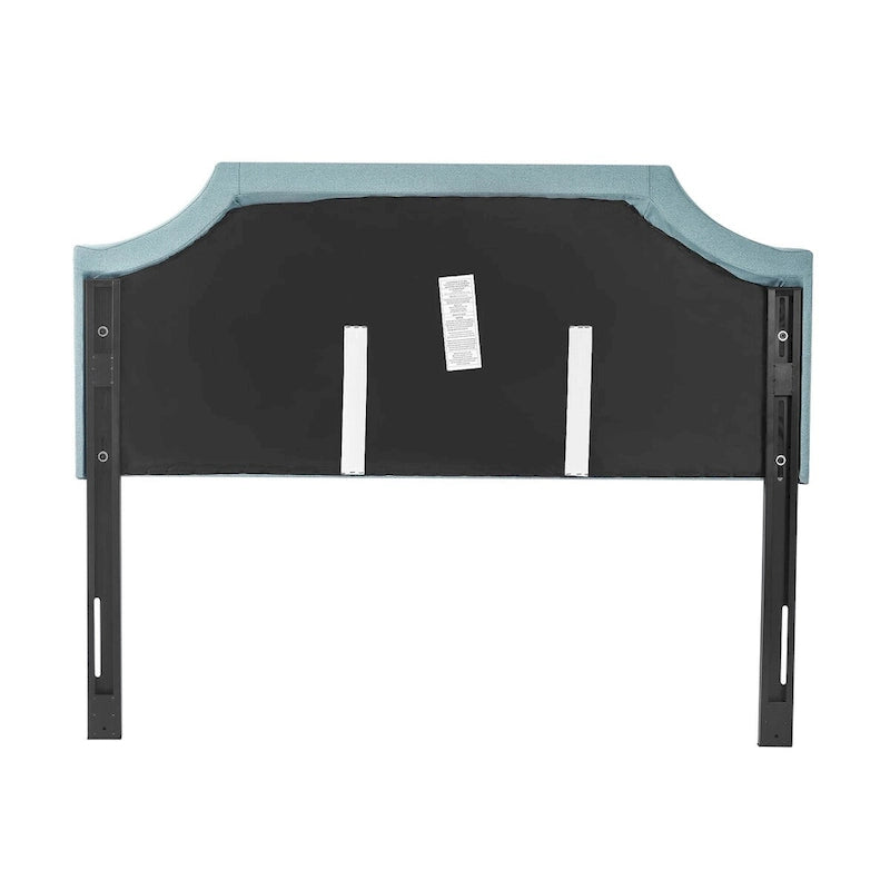 Fabric Upholstered Queen Headboard with Nailhead Trim