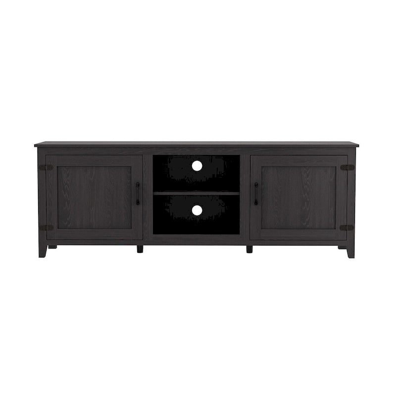 TV Stand for TVs up to 75 Inches with Doors and Open Storage